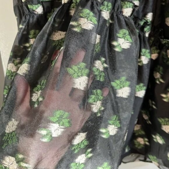 Maeve Anthropologie Like New! V-Neck Floral Tiered Tunic Mini Dress - L - Picture 4 of 12